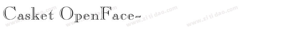 Casket OpenFace字体转换